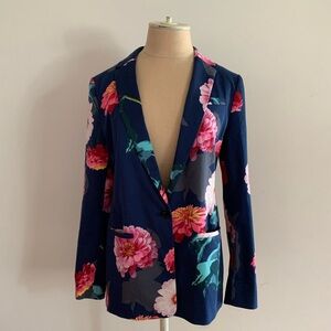 Banana Republic Blue Floral Blazer